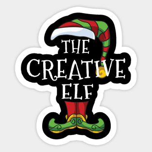 Creative Elf Family Matching Christmas Holiday Group Gift Pajama Sticker